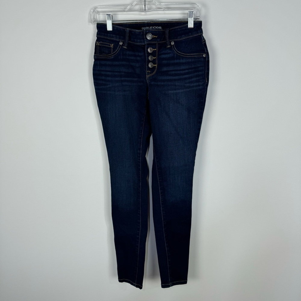 Maurice’s high rise button fly dark wash denim jeans
